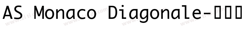 AS Monaco Diagonale字体转换